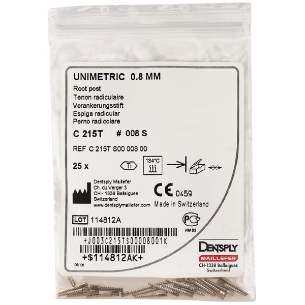 Unimetric Titan Root-Post 008S, 25., Maillefer