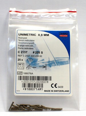 Unimetric Titan Root-Post 208S, 25., Maillefer