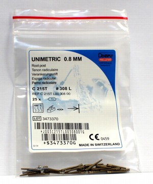 Unimetric Titan Root-Post 308L, 25., Maillefer